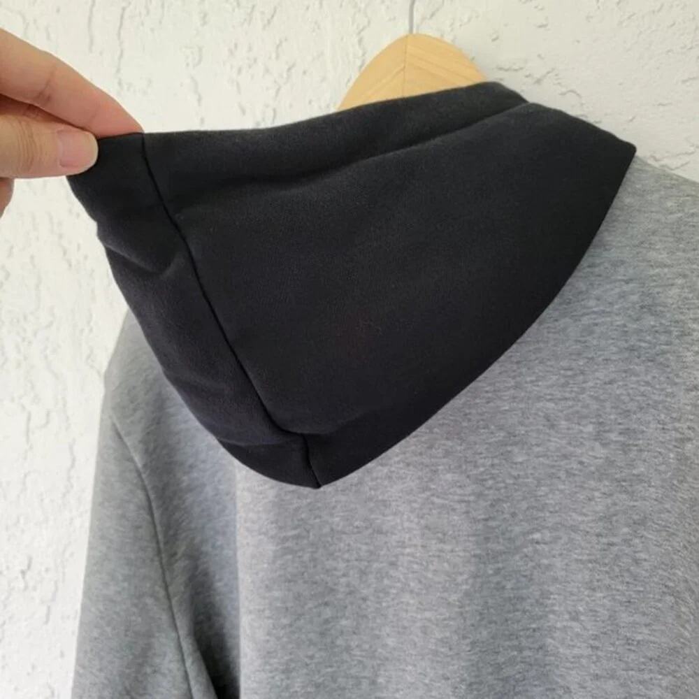 PUMA Hoodie Sweatshirt Mens XLT Gray Black Logo Pullover Long Sleeve - Picture 6 of 10